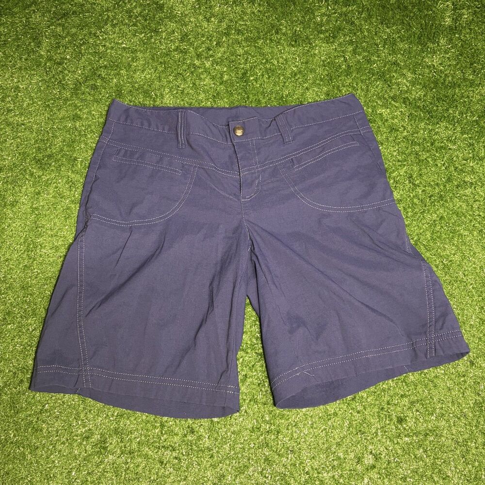 Athleta Dipper Bermuda Hiking Shorts Women’s  Size 8 Blue Outdoor Stretch